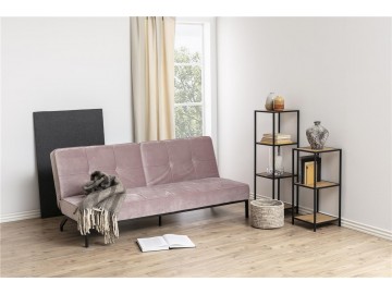 SOFA ROZKŁADANA PERUGIA BRUDNY RÓŻ 198 CM