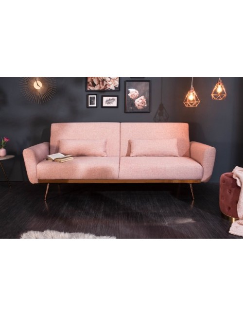 SOFA ROZKŁADANA BELLEZZA RÓŻOWA 208 CM