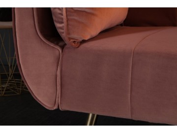 SOFA ROZKŁADANA DIVANI CIEMNORÓŻOWA 215 CM