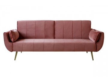 SOFA ROZKŁADANA DIVANI CIEMNORÓŻOWA 215 CM