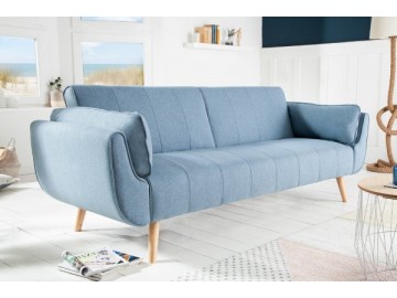 SOFA ROZKŁADANA DIVANI JASNONIEBIESKA 215 CM