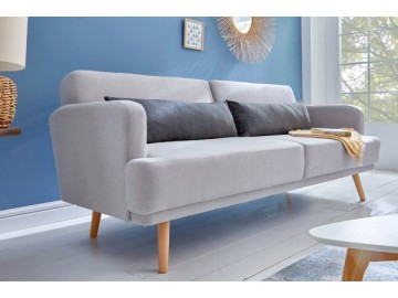 SOFA ROZKŁADANA STUDIO SZARA 210 CM