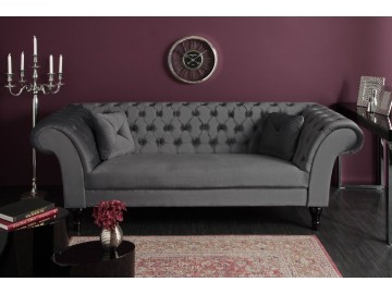 SOFA 3-OSOBOWA PARIS II CIEMNOSZARA 230 CM