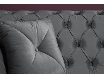 SOFA 3-OSOBOWA PARIS II CIEMNOSZARA 230 CM