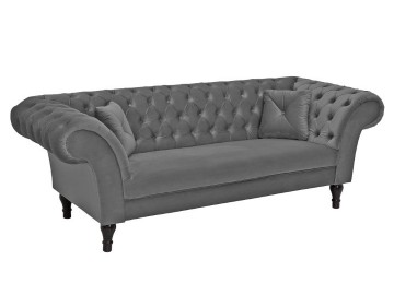 SOFA 3-OSOBOWA PARIS II CIEMNOSZARA 230 CM