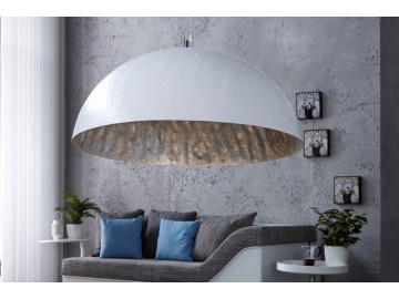 LAMPA WISZĄCA GLOV BIAŁO-SREBRNA 70 CM