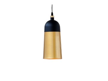 LAMPA WISZĄCA MODERN CHIC I 31 CM - CZARNO ZŁOTA