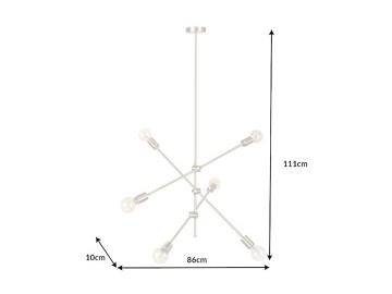 LAMPA WISZĄCA WARIACJA - ZŁOTA