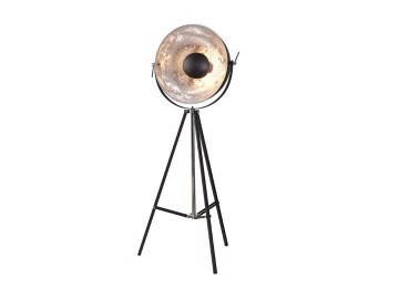 LAMPA PODŁOGOWA BIG STUDIO - CZARNO SREBRNA