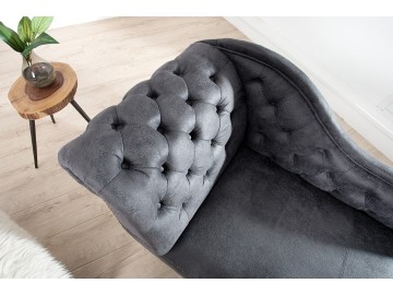 LEŻANKA CHESTERFIELD CIEMNOSZARA 170 CM