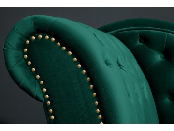 LEŻANKA CHESTERFIELD ZIELONA 170 CM