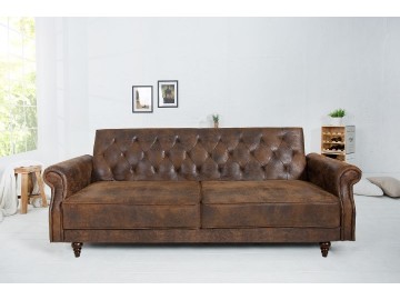 SOFA ROZKŁADANA MAISON 220X95 CM BRĄZOWA