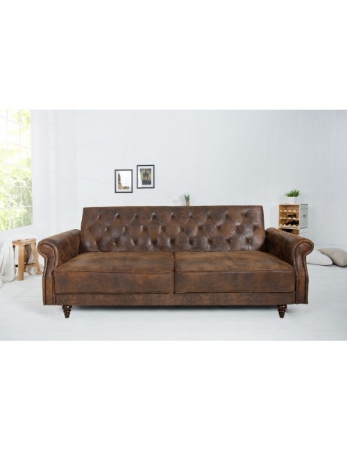 SOFA ROZKŁADANA MAISON 220X95 CM BRĄZOWA