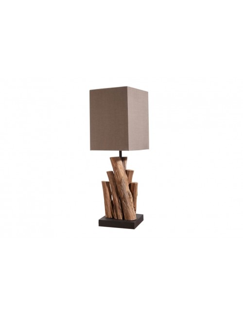 LAMPA STOŁOWA PURE NATURE BRĄZOWA