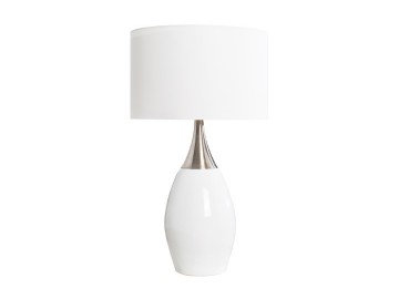 LAMPA STOŁOWA CARLA 60 CM BIAŁA