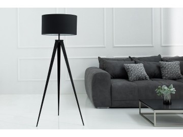 LAMPA PODŁOGOWA TRIPOD CZARNA