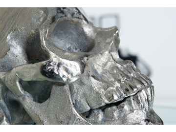 LAMPA STOŁOWA SKULL CZARNA