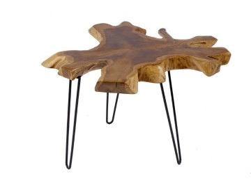 STOLIK KAWOWY WILD 60 CM TEAK