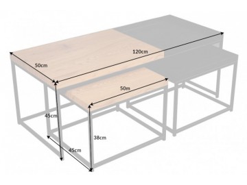 ZESTAW STOLIKÓW KAWOWYCH LOFT