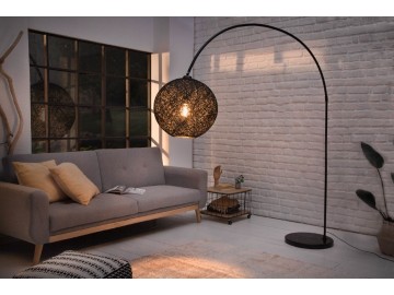 LAMPA PODŁOGOWA COCONING 205 CM CZARNA