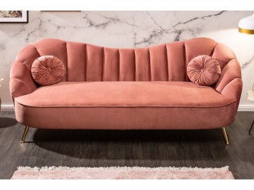 SOFA 3-OSOBOWA ARIELLE RÓŻOWA 220 CM