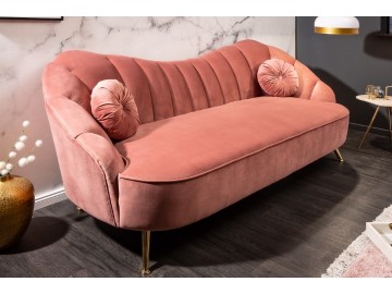 SOFA 3-OSOBOWA ARIELLE RÓŻOWA 220 CM