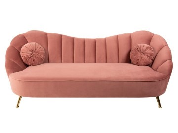 SOFA 3-OSOBOWA ARIELLE RÓŻOWA 220 CM