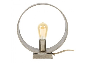 LAMPA STOŁOWA LOOPI ALUMINIUM ANTYCZNY