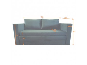 SOFA ROZKŁADANA SAMOS 170X90 CM