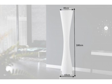 LAMPA PODŁOGOWA PARIS BIAŁA 180 CM