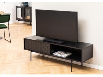 SZAFKA RTV ANGUS 140X40 CM CZARNY JESION