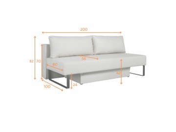 SOFA ROZKŁADANA SOMMER 200X100 CM