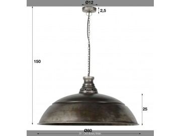 LAMPA WISZĄCA HENIO METALOWA