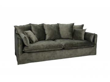 SOFA 3-OSOBOWA HEAVEN 210X105 CM ZIELONA WELUR