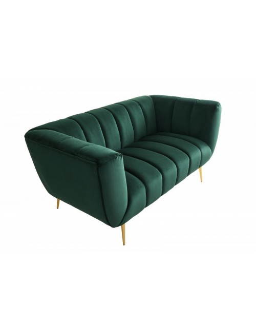 SOFA 2-OSOBOWA NOBLESSE 165X90 CM ZIELONA WELUR