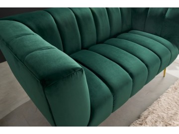 SOFA 2-OSOBOWA NOBLESSE 165X90 CM ZIELONA WELUR