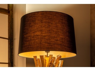 LAMPA PODŁOGOWA HARMONY NATURE 150 CM CZARNA