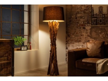 LAMPA PODŁOGOWA HARMONY NATURE 150 CM CZARNA