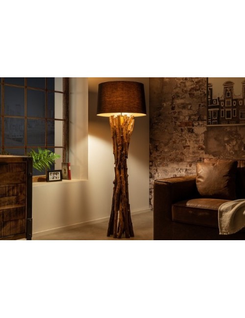 LAMPA PODŁOGOWA HARMONY NATURE 150 CM CZARNA