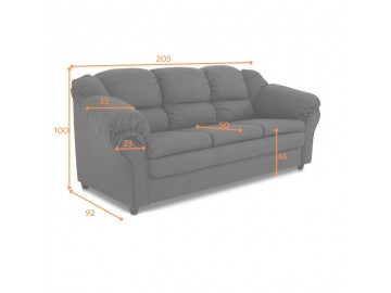 SOFA 3-OSOBOWA LISSABON 205 CM