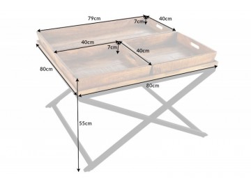 STOLIK KAWOWY FINCA 80 CM MANGO