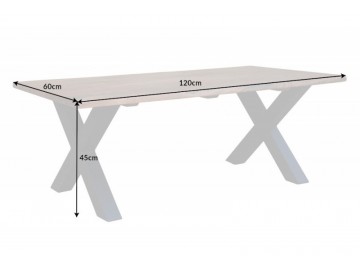 STOLIK KAWOWY MAMMUT X 120X60 CM AKACJA MIODOWA