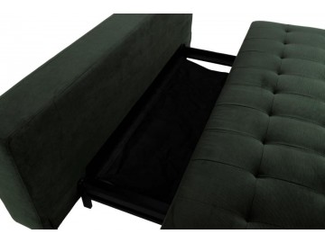 SOFA ROZKŁADANA BLAIN 200X105 CM CIEMNY ZIELONY