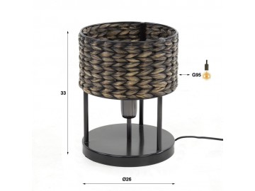 LAMPA STOŁOWA BERSA PLECIONA