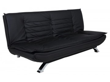 SOFA ROZKŁADANA FAITH CZARNA 196 CM