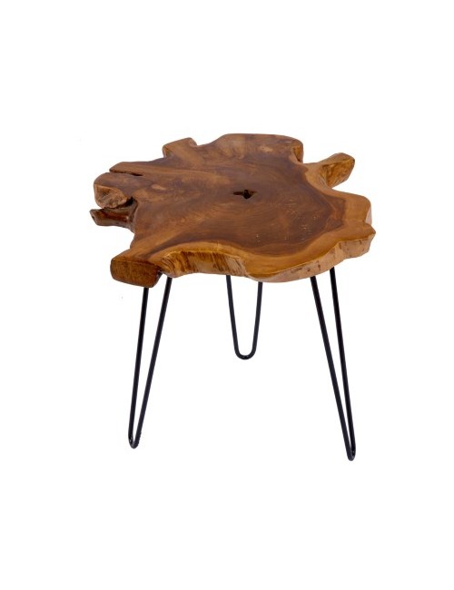 STOLIK KAWOWY WILD 55 CM TEAK