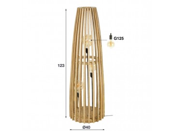 LAMPA STOJĄCA PRIMAVERA MANGO