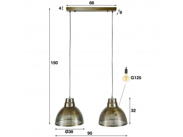 LAMPA WISZĄCA AFFARE BRĄZ