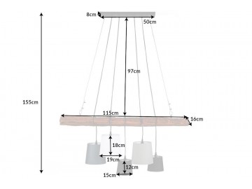 LAMPA WISZĄCA LEVELS PODSTAWA