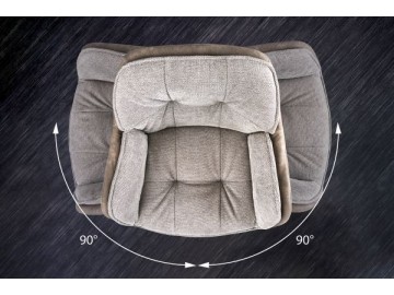 KRZESŁO LOUNGER TAUPE